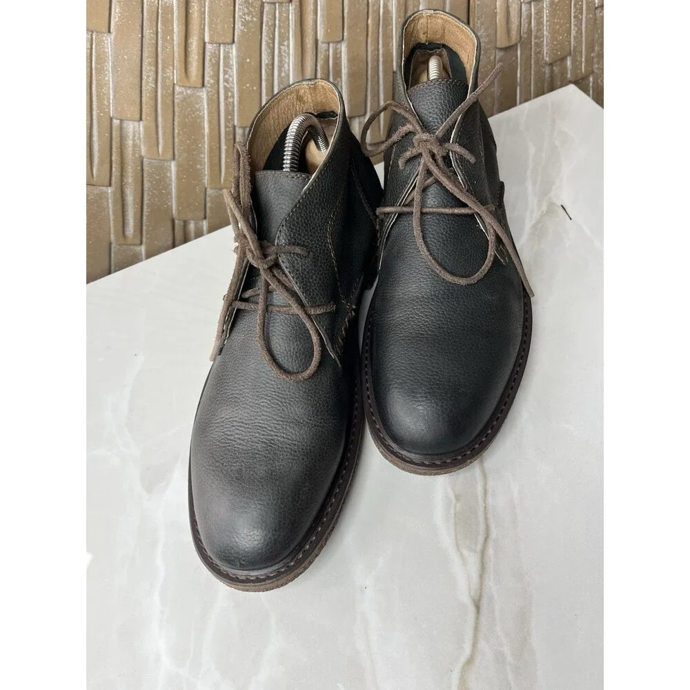 Lucky Brand Chukka Ankle Short Boots Men Sz 8 M Leather Gray